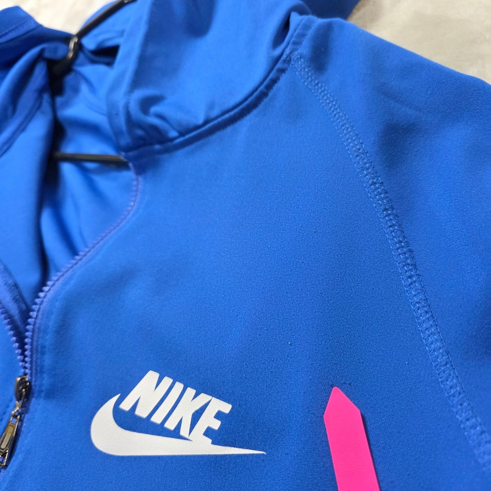 Nike Full Zip‎ Hoodie Womens Size S Blue Fair Condition Sportswear Track Jacket - Picture 7 of 12